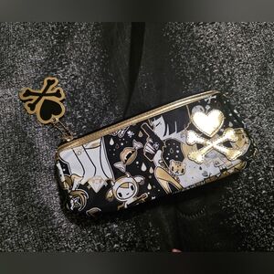 Tokidoki 24 Karat Gold Heart pencil case or cosmetic bag Limited Edition